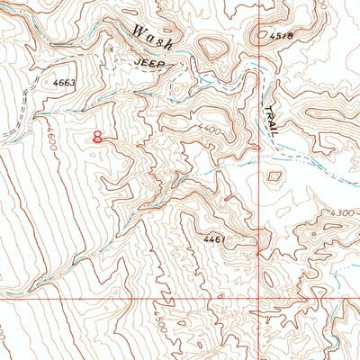 United States Geological Survey Wupatki NE, AZ (1969, 24000-Scale) digital map