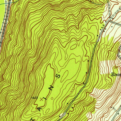 United States Geological Survey Wurtsboro, NY (1943, 24000-Scale) digital map