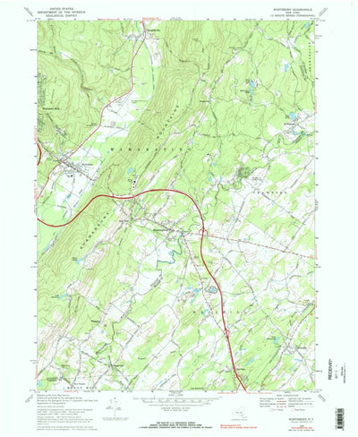 United States Geological Survey Wurtsboro, NY (1969, 24000-Scale) digital map