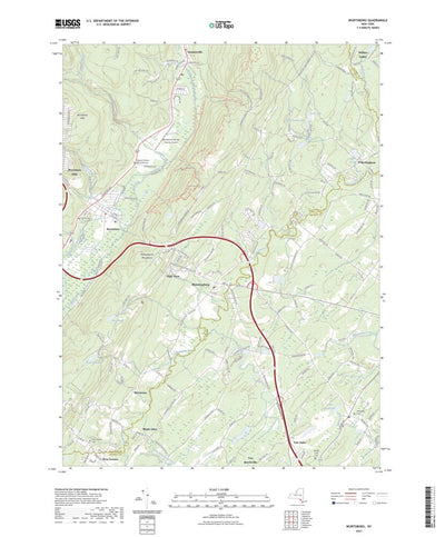 United States Geological Survey Wurtsboro, NY (2023, 24000-Scale) digital map