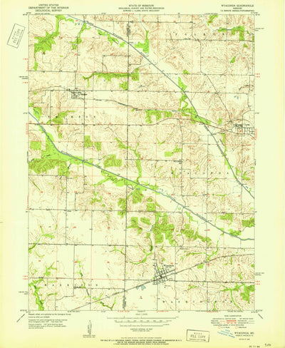 United States Geological Survey Wyaconda, MO (1951, 24000-Scale) digital map