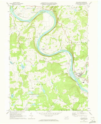 United States Geological Survey Wyalusing, PA (1969, 24000-Scale) digital map