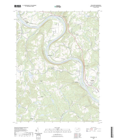 United States Geological Survey Wyalusing, PA (2023, 24000-Scale) digital map