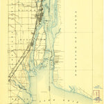 United States Geological Survey Wyandotte, MI (1906, 62500-Scale) digital map
