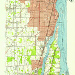 United States Geological Survey Wyandotte, MI (1952, 24000-Scale) digital map