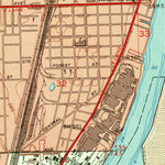 United States Geological Survey Wyandotte, MI (1952, 24000-Scale) digital map