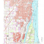 United States Geological Survey Wyandotte, MI (1967, 24000-Scale) digital map