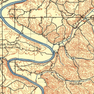 United States Geological Survey Wyandotte, OK-MO-KS (1907, 125000-Scale) digital map