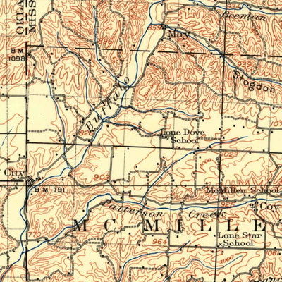 United States Geological Survey Wyandotte, OK-MO-KS (1907, 125000-Scale) digital map