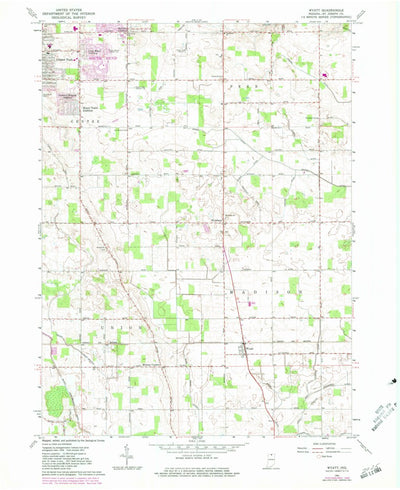 United States Geological Survey Wyatt, IN (1961, 24000-Scale) digital map