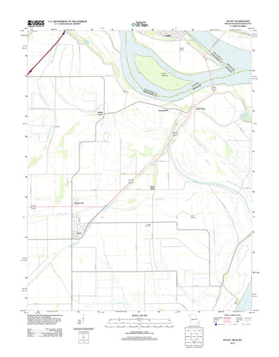 United States Geological Survey Wyatt, MO-IL-KY (2012, 24000-Scale) digital map