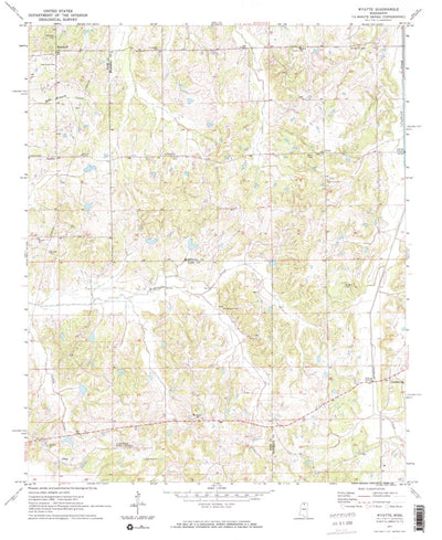 United States Geological Survey Wyatte, MS (1971, 24000-Scale) digital map