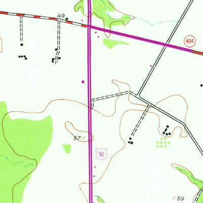 United States Geological Survey Wye Mills, MD (1942, 24000-Scale) digital map