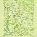 United States Geological Survey Wye Mills, MD (1943, 31680-Scale) digital map