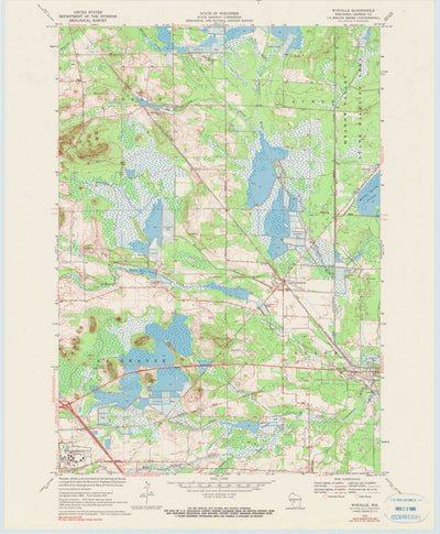 United States Geological Survey Wyeville, WI (1970, 24000-Scale) digital map