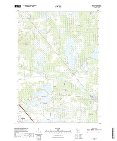 United States Geological Survey Wyeville, WI (2022, 24000-Scale) digital map