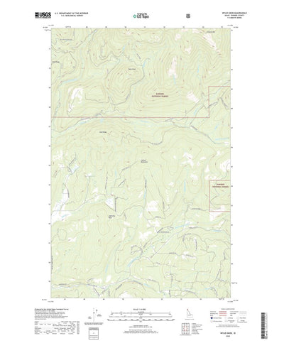 United States Geological Survey Wylie Knob, ID (2020, 24000-Scale) digital map