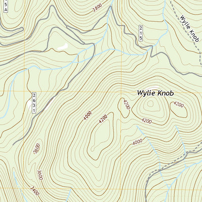 United States Geological Survey Wylie Knob, ID (2020, 24000-Scale) digital map