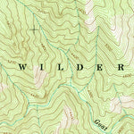 United States Geological Survey Wylies Peak, ID (1991, 24000-Scale) digital map