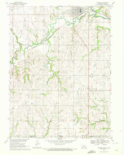 United States Geological Survey Wymore, NE-KS (1970, 24000-Scale) digital map