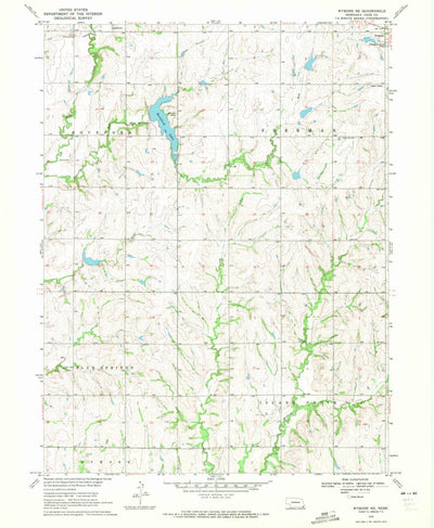 United States Geological Survey Wymore NE, NE (1970, 24000-Scale) digital map