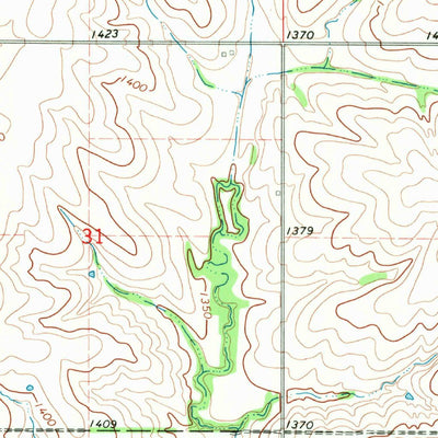 United States Geological Survey Wymore NE, NE (1970, 24000-Scale) digital map