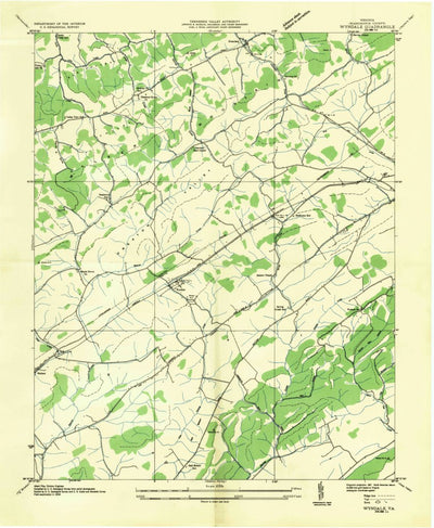 United States Geological Survey Wyndale, VA (1934, 24000-Scale) digital map