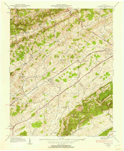 United States Geological Survey Wyndale, VA (1938, 24000-Scale) digital map