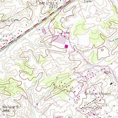 United States Geological Survey Wyndale, VA (1960, 24000-Scale) digital map