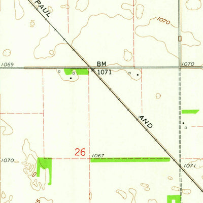 United States Geological Survey Wyndmere, ND (1960, 24000-Scale) digital map