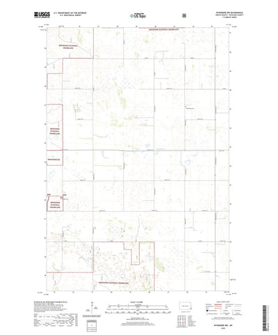 United States Geological Survey Wyndmere NW, ND (2020, 24000-Scale) digital map