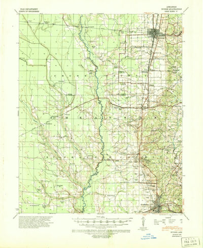 United States Geological Survey Wynne, AR (1939, 62500-Scale) digital map