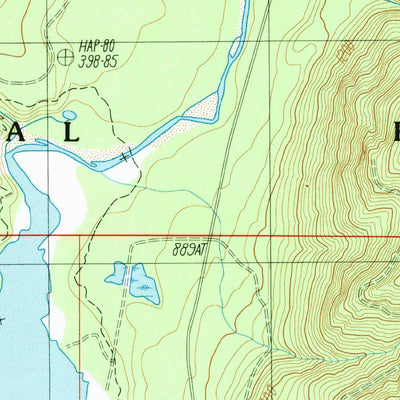 United States Geological Survey Wynoochee Lake, WA (1990, 24000-Scale) digital map