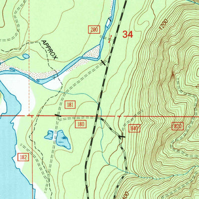 United States Geological Survey Wynoochee Lake, WA (1995, 24000-Scale) digital map