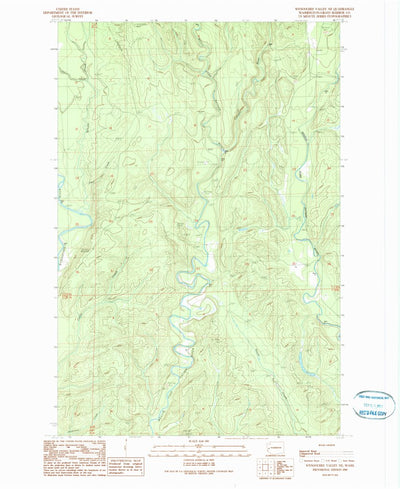 United States Geological Survey Wynoochee Valley NE, WA (1990, 24000-Scale) digital map