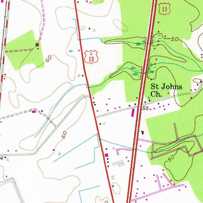 United States Geological Survey Wyoming, DE (1956, 24000-Scale) digital map
