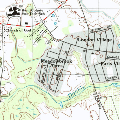 United States Geological Survey Wyoming, DE (1993, 24000-Scale) digital map