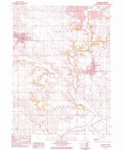 United States Geological Survey Wyoming, IL (1983, 24000-Scale) digital map