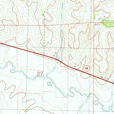 United States Geological Survey Wyoming West, IA (1980, 24000-Scale) digital map