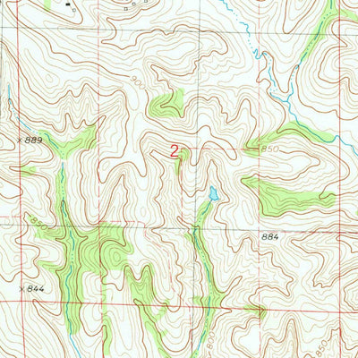 United States Geological Survey Wyoming West, IA (1980, 24000-Scale) digital map