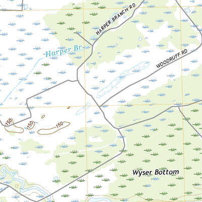 United States Geological Survey Wyser Bottom, TX (2022, 24000-Scale) digital map