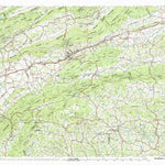 United States Geological Survey Wytheville, VA-NC-TN (1982, 100000-Scale) digital map