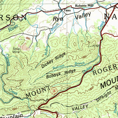 United States Geological Survey Wytheville, VA-NC-TN (1982, 100000-Scale) digital map