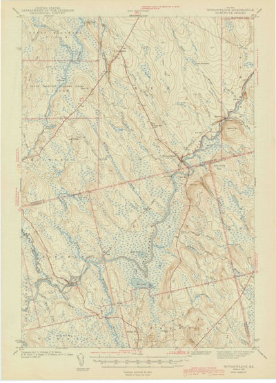 United States Geological Survey Wytopitlock, ME (1943, 62500-Scale) digital map