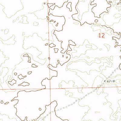 United States Geological Survey X-7 Ranch, NM (1972, 24000-Scale) digital map