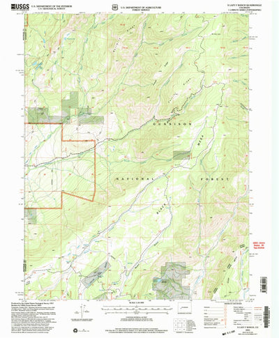 United States Geological Survey X Lazy F Ranch, CO (2001, 24000-Scale) digital map