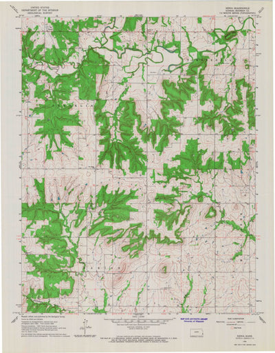 United States Geological Survey Xenia, KS (1966, 24000-Scale) digital map