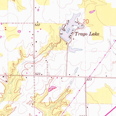 United States Geological Survey Xenia NE, IL (1968, 24000-Scale) digital map