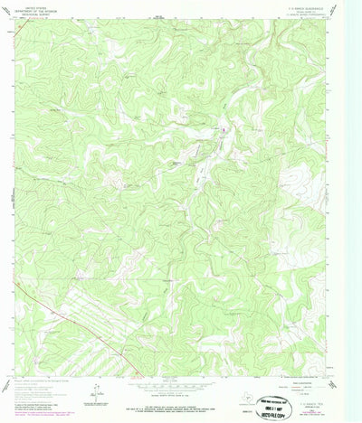 United States Geological Survey Y O Ranch, TX (1963, 24000-Scale) digital map