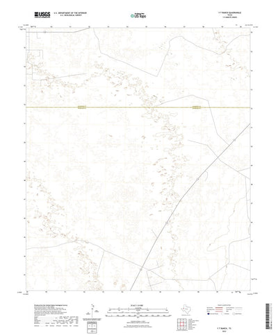 United States Geological Survey Y T Ranch, TX (2022, 24000-Scale) digital map